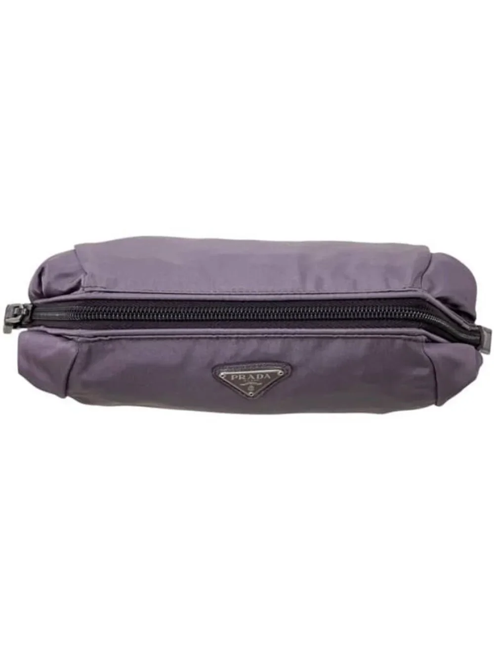 Prada Pouch Purple Mirtillo Vala Case Nylon 42 Zipper